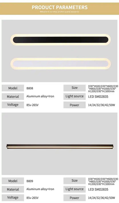 Zynella Linear Scepter: Slim Architectural LED Wall Sconce