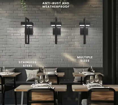 Zynella Titan: Modern Stainless Steel Outdoor Sconce (IP65 Waterproof)