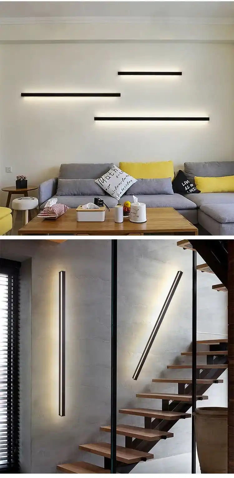 Zynella Linear Scepter: Slim Architectural LED Wall Sconce