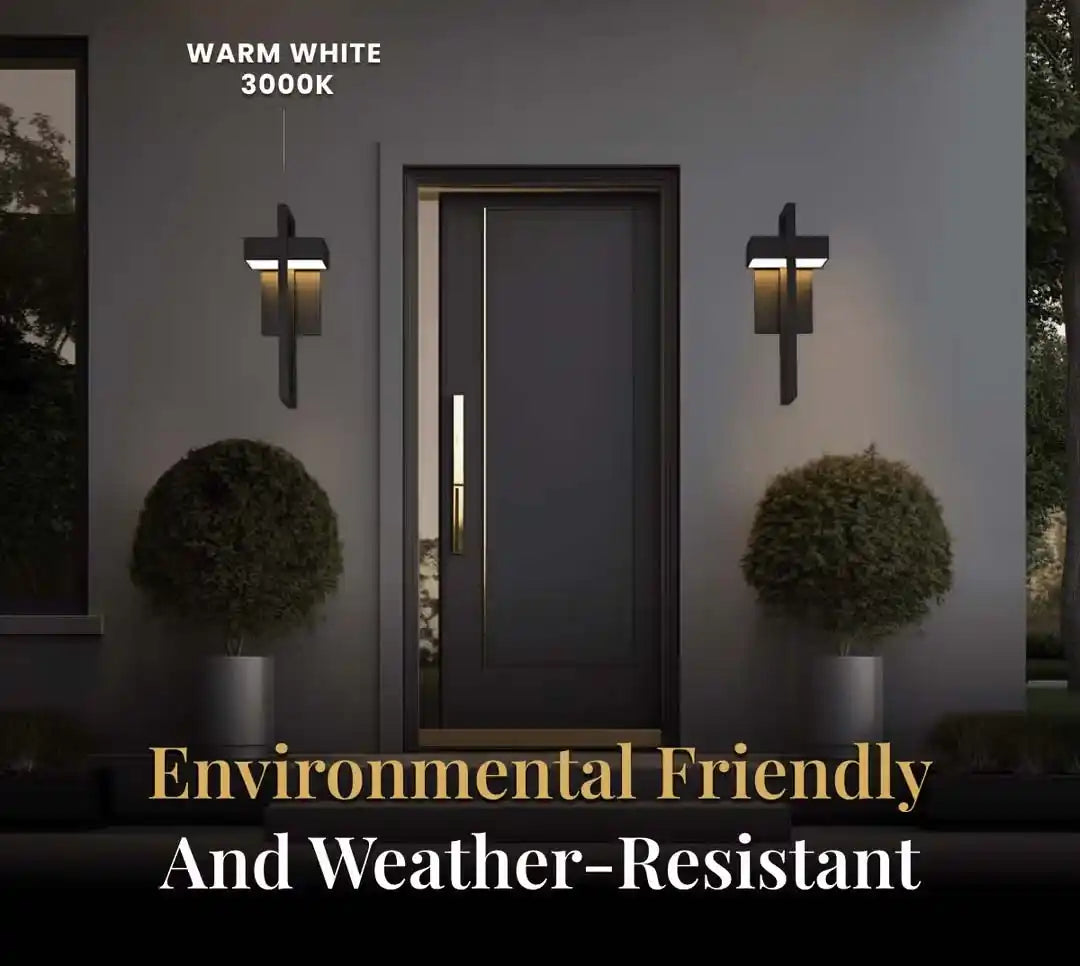 Zynella Titan: Modern Stainless Steel Outdoor Sconce (IP65 Waterproof)