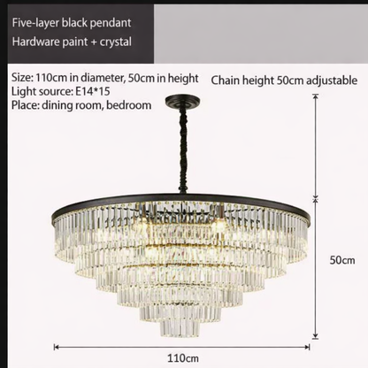 Quantum Ring Modern Opulent Chandelier ||  Zynella Interior