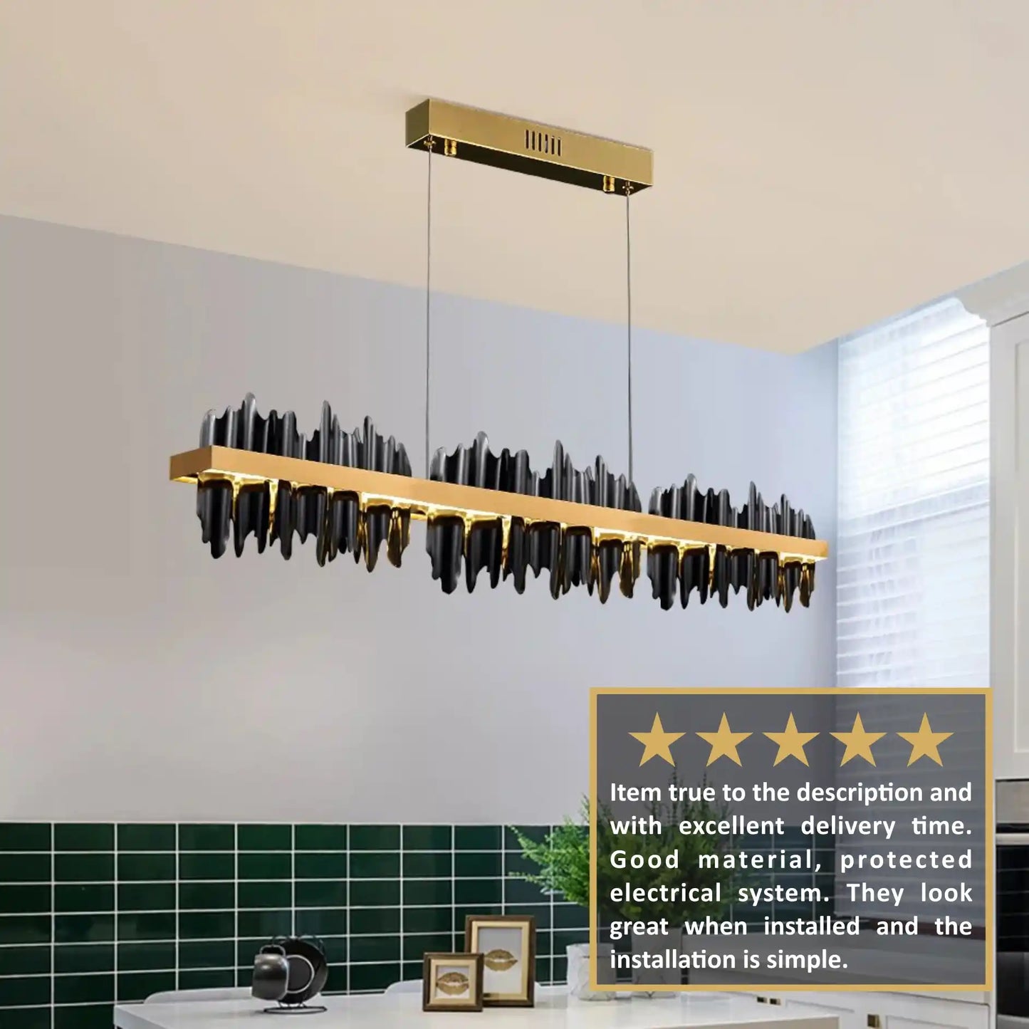 Zynella Iceberg: Linear LED Architectural Chandelier