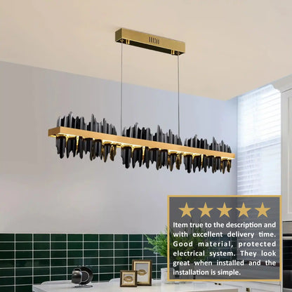 Zynella Iceberg: Linear LED Architectural Chandelier