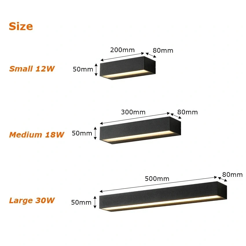 Ellie Waterproof Modern Wall Lamp