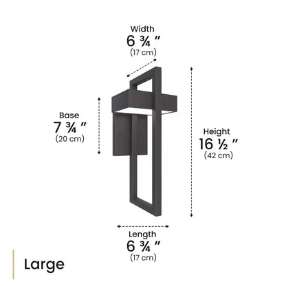 Zynella Titan: Modern Stainless Steel Outdoor Sconce (IP65 Waterproof)