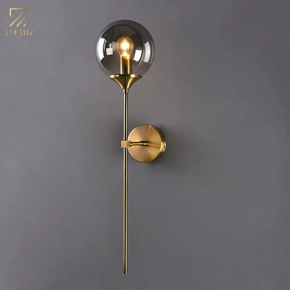 Eclipse Glass Ball Modern Wall Lamp