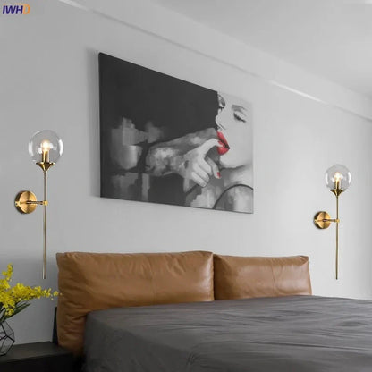 Eclipse Glass Ball Modern Wall Lamp