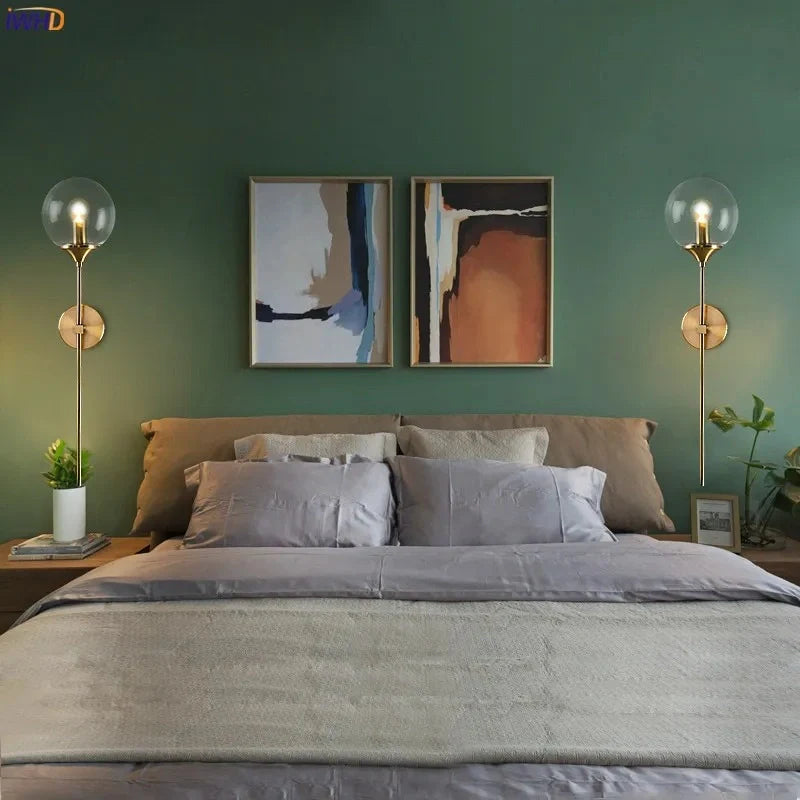 Eclipse Glass Ball Modern Wall Lamp