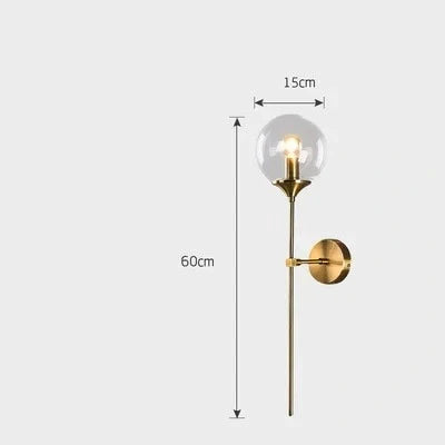 Eclipse Glass Ball Modern Wall Lamp