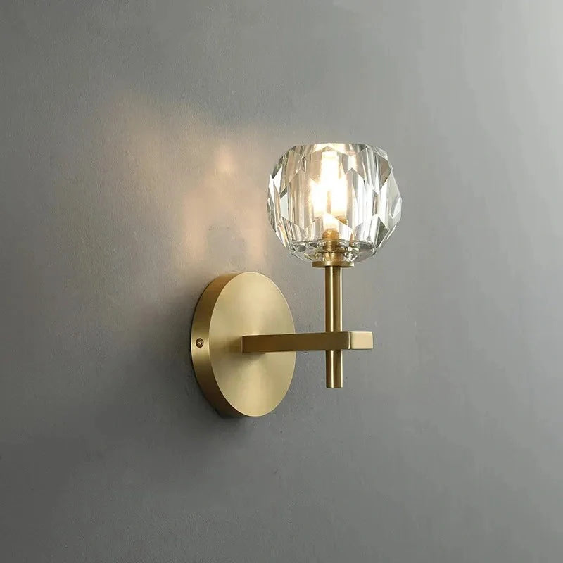 Ebony Crystal Classic Wall Lights