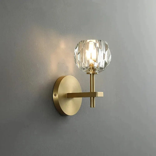 Ebony Crystal Classic Wall Lights