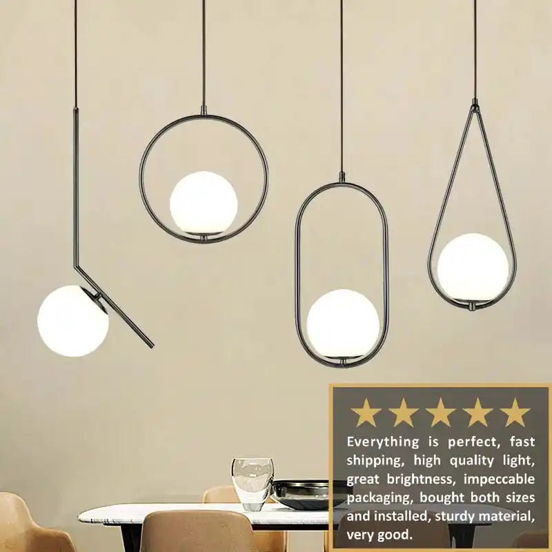 Zynella Stellar: Artistic Starry-Sky Glass Bedside Pendant