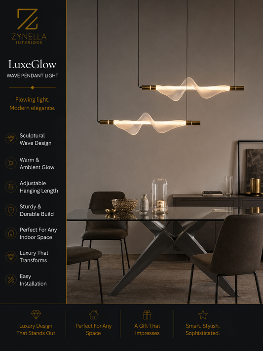 Zynella Nordic Long Tubes LED Linear Pendant Light