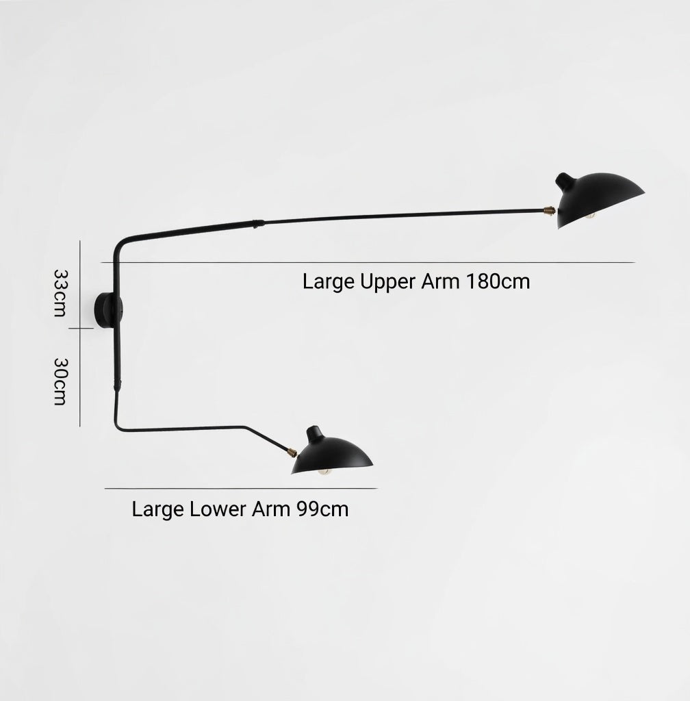 Dual Arc Modern Modern Wall Lamp