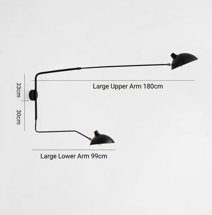 Dual Arc Modern Modern Wall Lamp