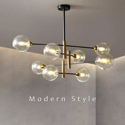 Embankment Chandelier Modern  Chic Glass Globe Pendant - Zynella
