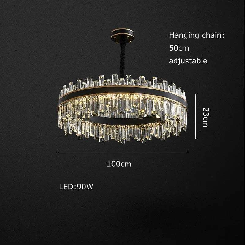 American inspired crystal ceiling decor