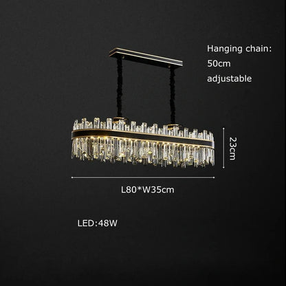 American style decorative crystal lamp