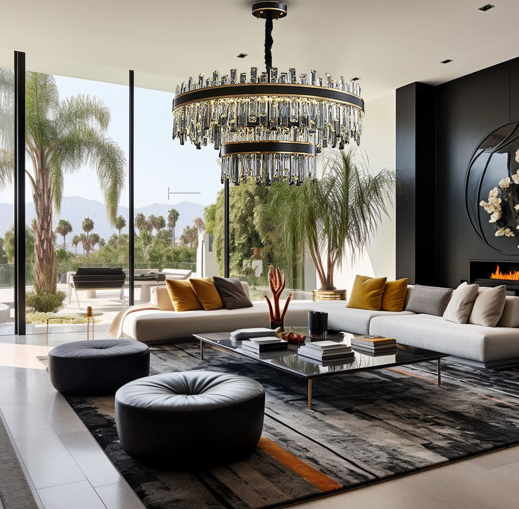 Ayah Collection Modern Luxury Chandelier Gold Finish