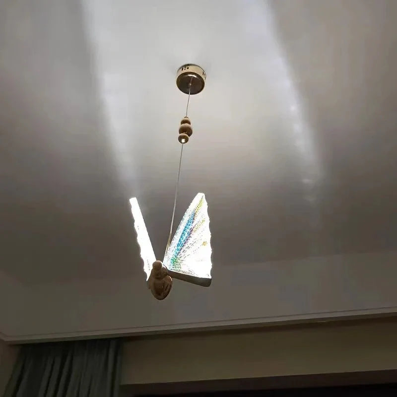 Bedroom ceiling light butterfly pattern