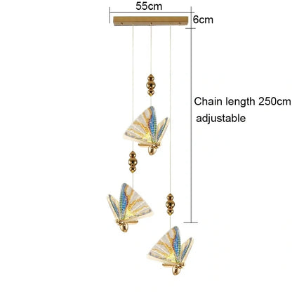 Butterfly acrylic ceiling light design