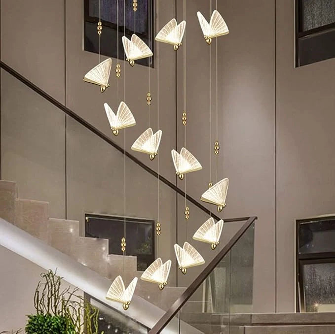 Butterfly shape LED ceiling pendant