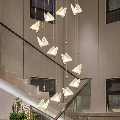 Butterfly shape LED ceiling pendant