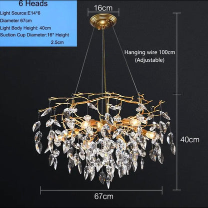 European Luxury Chandelier Modern  Handcrafted Artisan Ceiling Light - Zynella