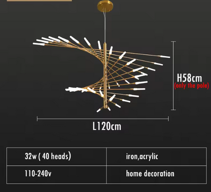 Zynella Spiral Modern Chandelier