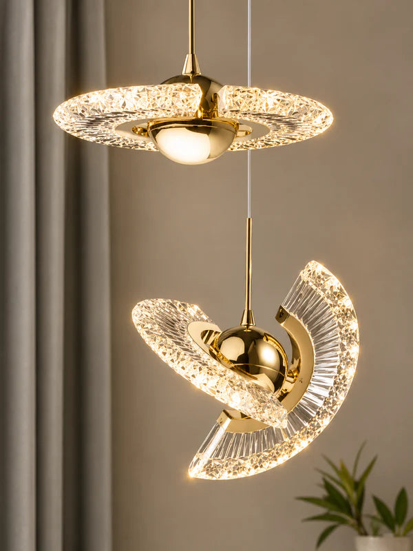 Zynella Mini Acrylic LED Pendant Chandelier