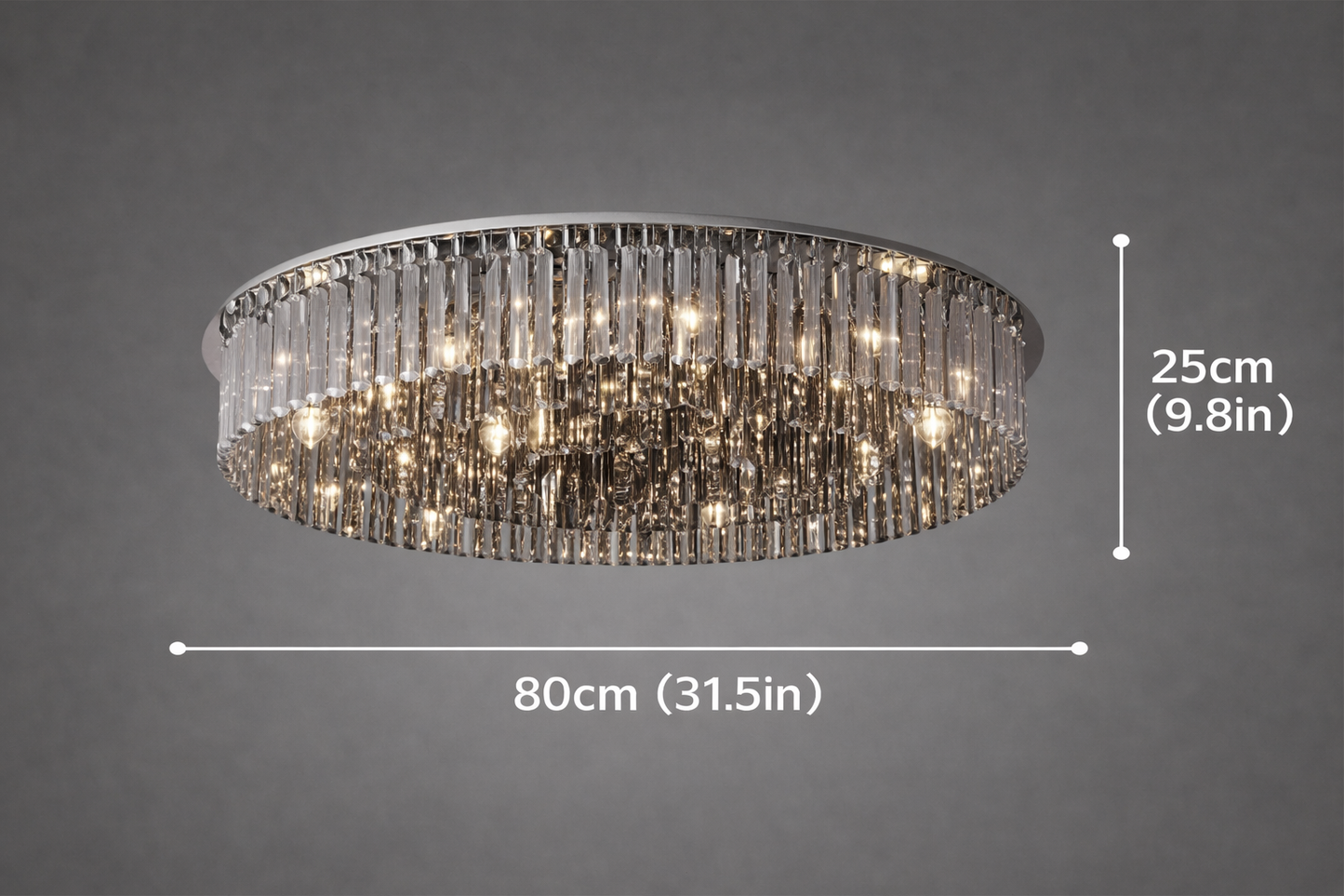 Martyn Elegant Crystal Glass Chandelier