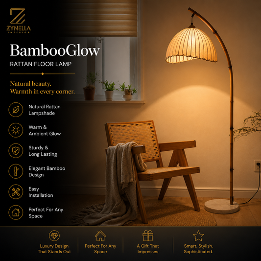 Bamboo Elegant Floor Lamp