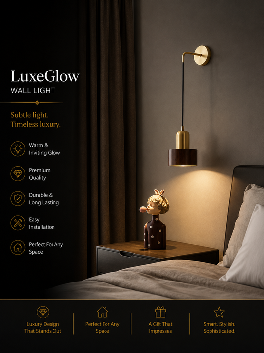 Oakflare Wooden Wall Lamp