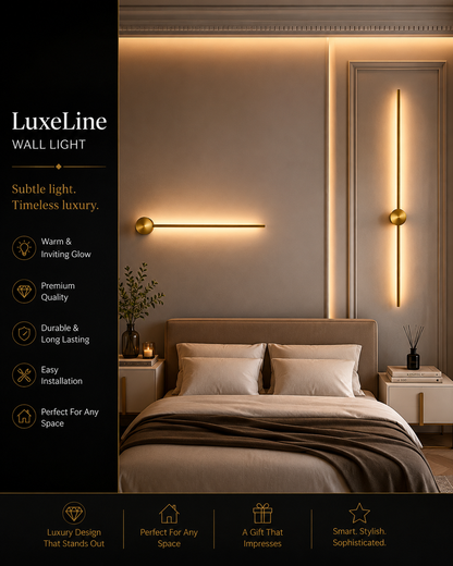 Yohan Pole Wall Lamp – Modern Vintage Brass Tube Light