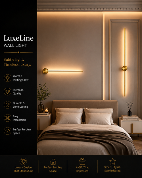 Yohan Pole Wall Lamp – Modern Vintage Brass Tube Light