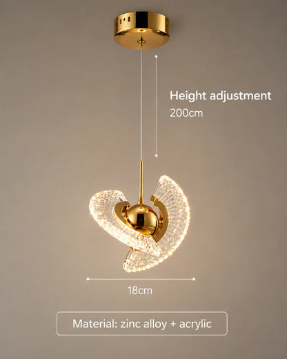 Zynella Mini Acrylic LED Pendant Chandelier