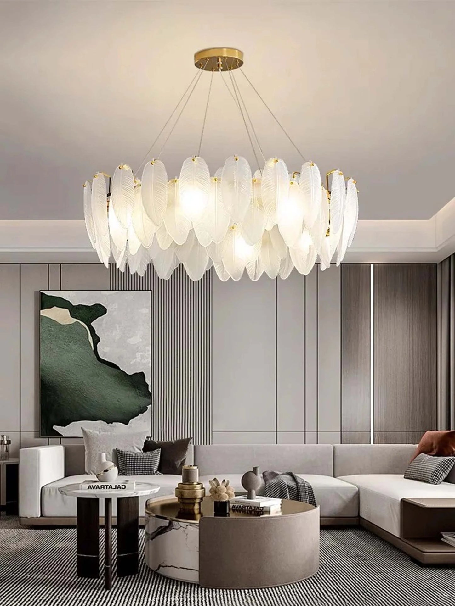 Contemporary alloy LED ceiling fixture