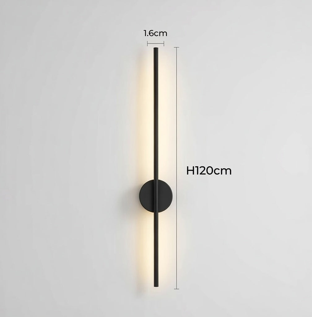 Contemporary brass wall lamp fixture