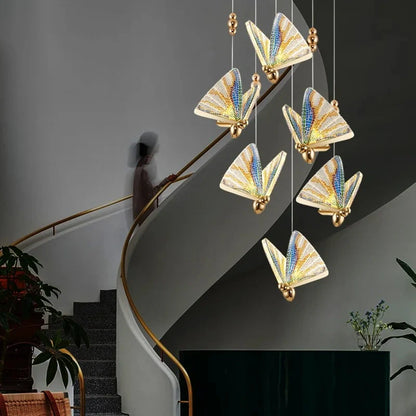 Contemporary butterfly pendant for home