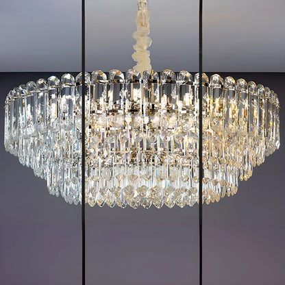 Contemporary crystal hanging lamp for living space
