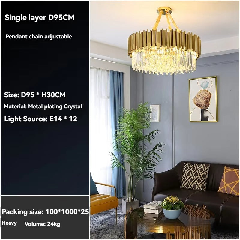 Contemporary luxury chandelier for high ceilings