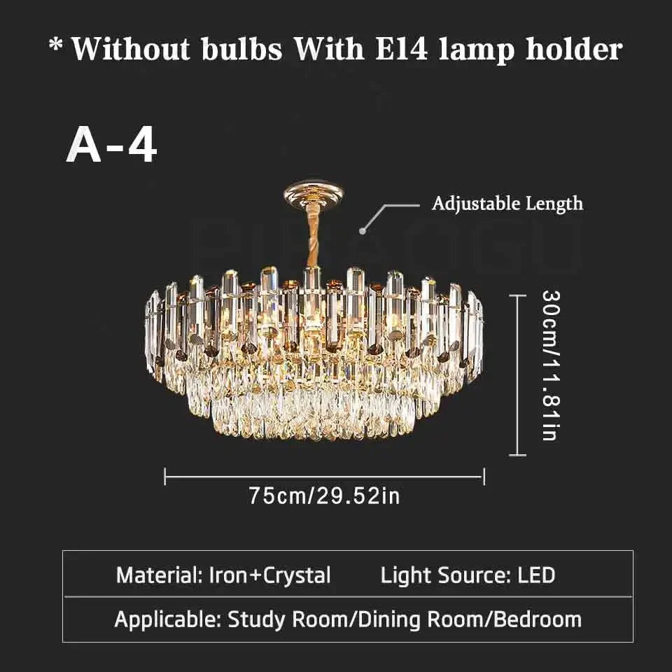 Contemporary luxury crystal pendant lamp