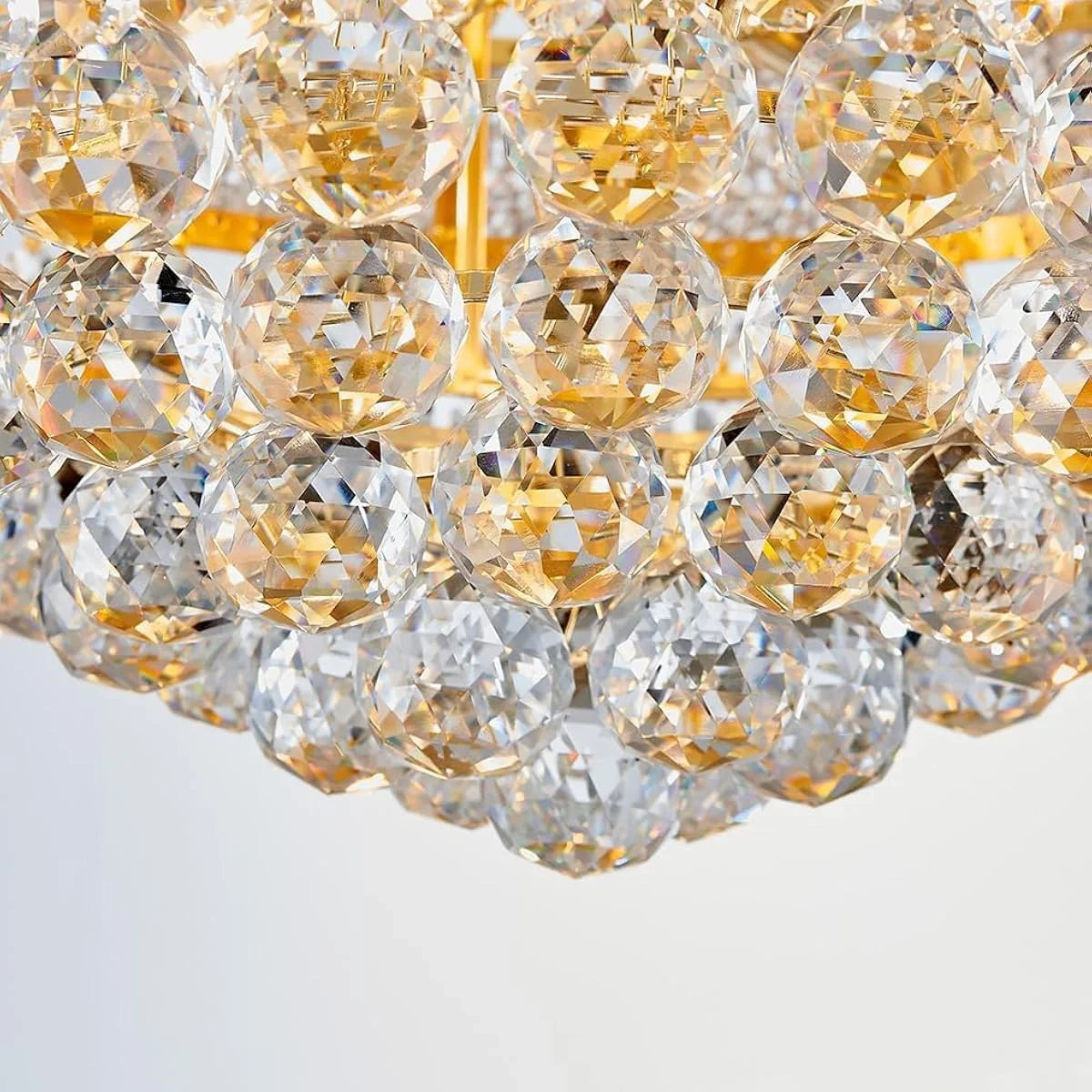 Crystal LED pendant round design