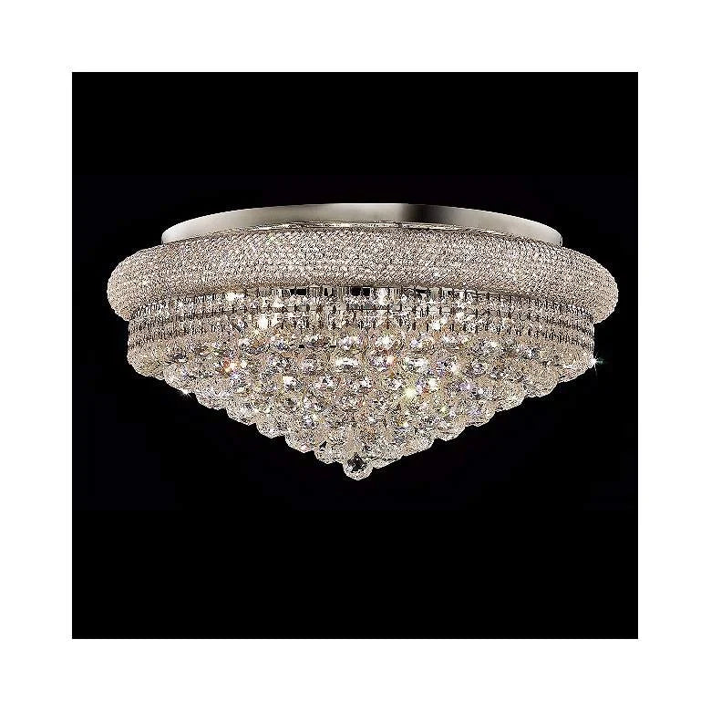 Crystal LED round hanging light