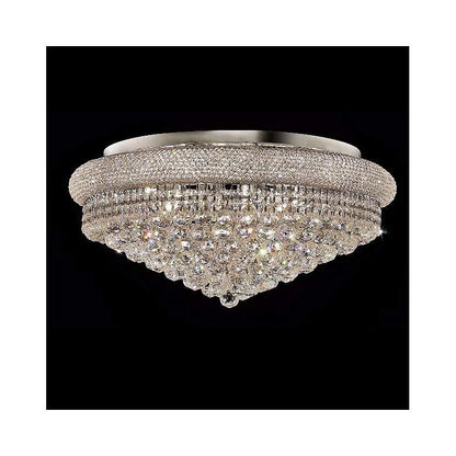 Crystal LED round hanging light