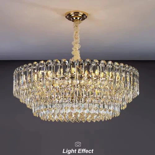 Crystal ceiling pendant for dining area