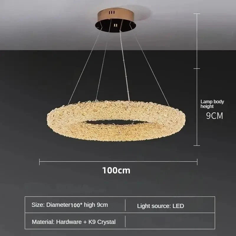 Crystal chandelier for living room