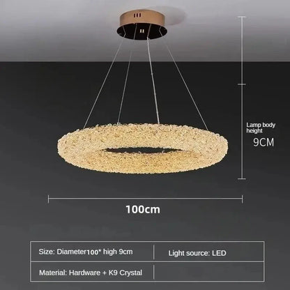 Crystal chandelier for living room