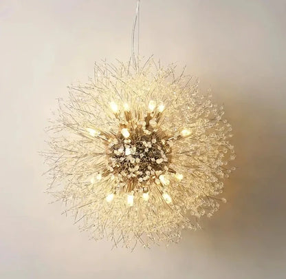 Dandelion chandelier close-up detail