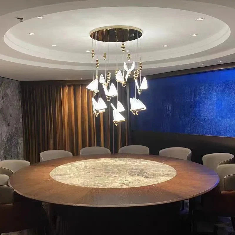 Decorative LED butterfly ceiling lamp